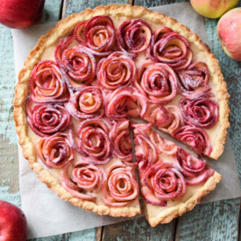 Apple Rose Tart Recipe With In The Loop English Vermouth In The Loop Drinks 7661